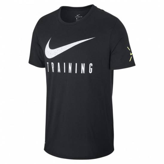 nike training t shirt black