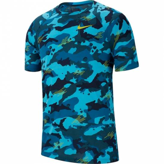 Man T-Shirt Nike Dry Leg Tee - blue 