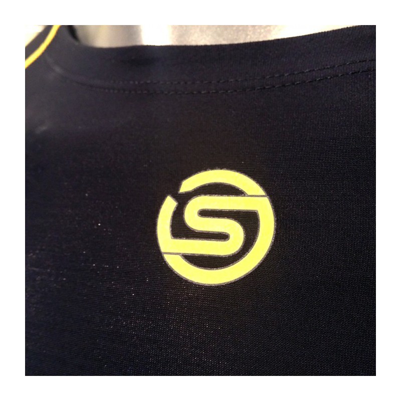 Herren T-Shirt kompressions langarm Skins Bio A200 - schwarz