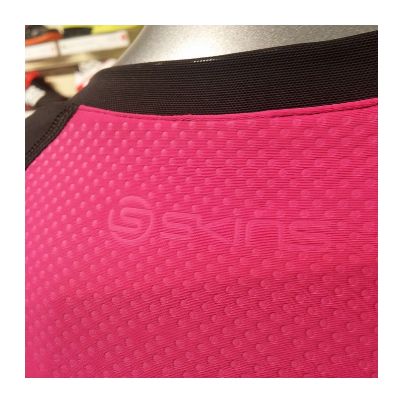 Skins A200 Wmns Baselayer L/S Top - Black/Pink