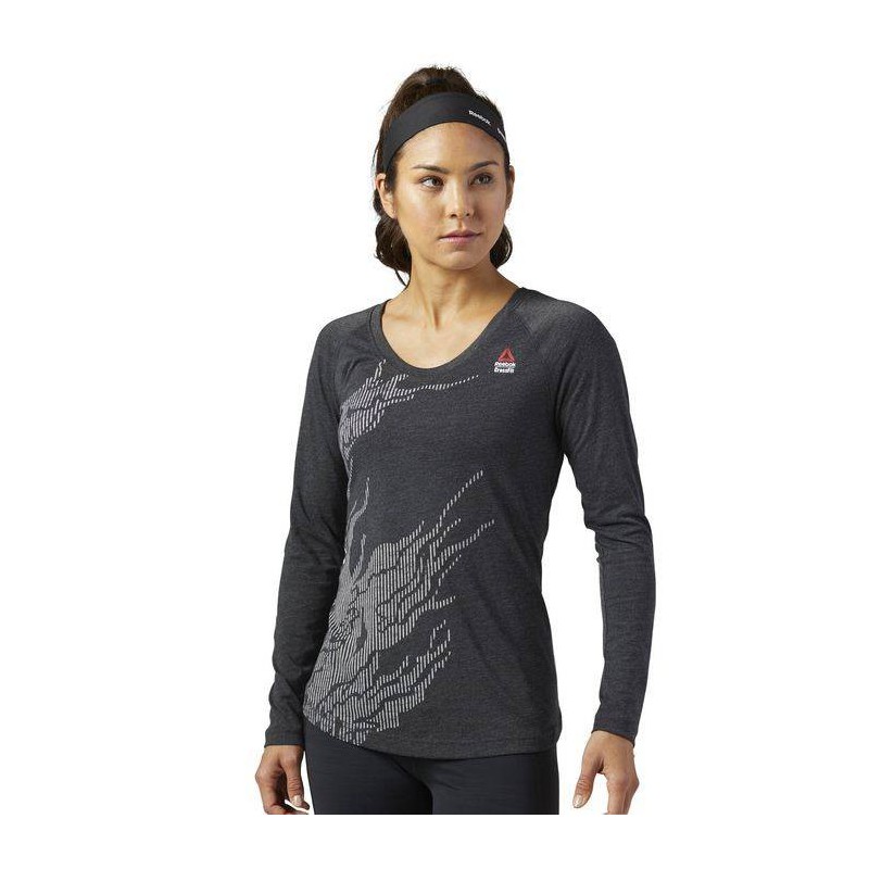 Dámské tričko CrossFit BURNOUT LS TEE BQ9846