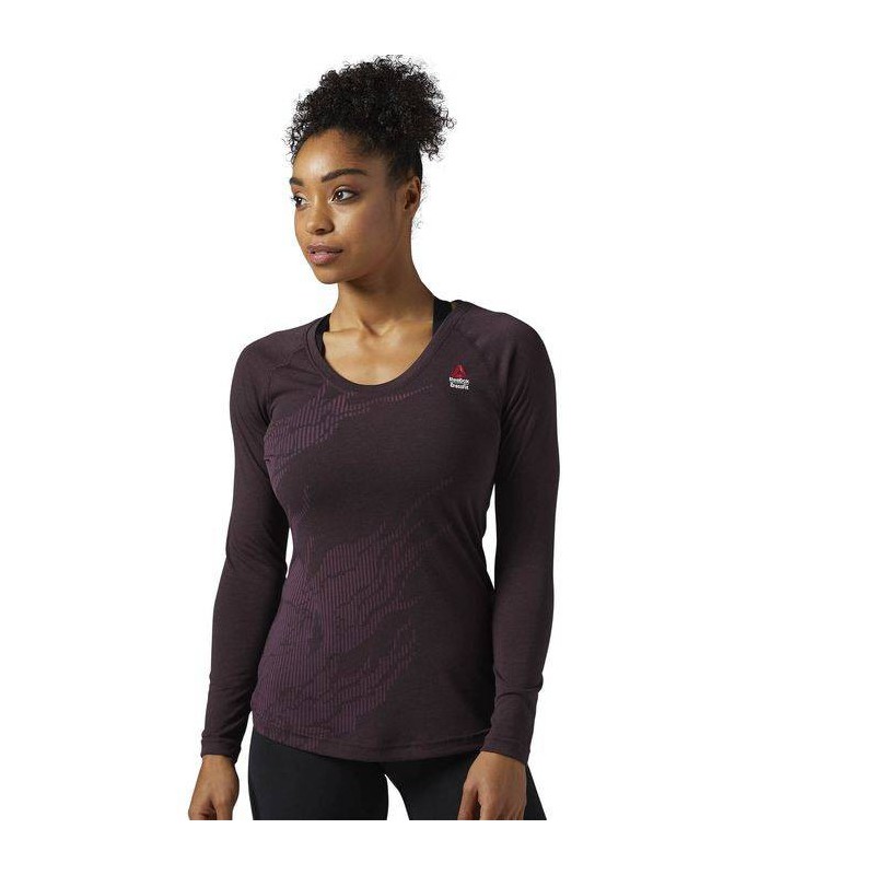 Dámská mikina CrossFit BURNOUT LS TEE BQ9850