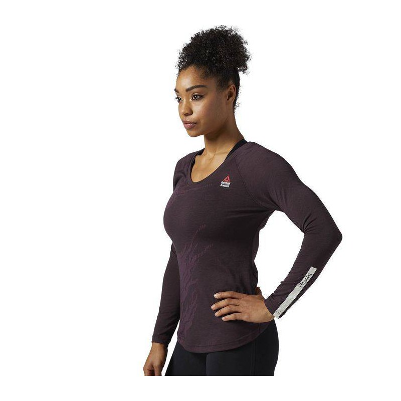 Dámská mikina CrossFit BURNOUT LS TEE BQ9850