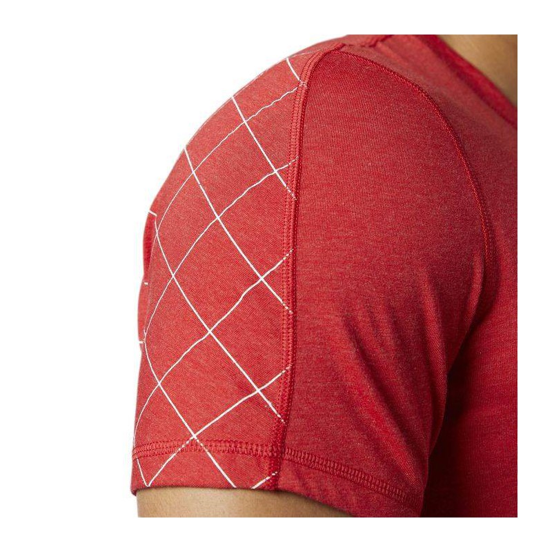 Man T-Shirt CrossFit POLY BLEND TEE - GRID BR0