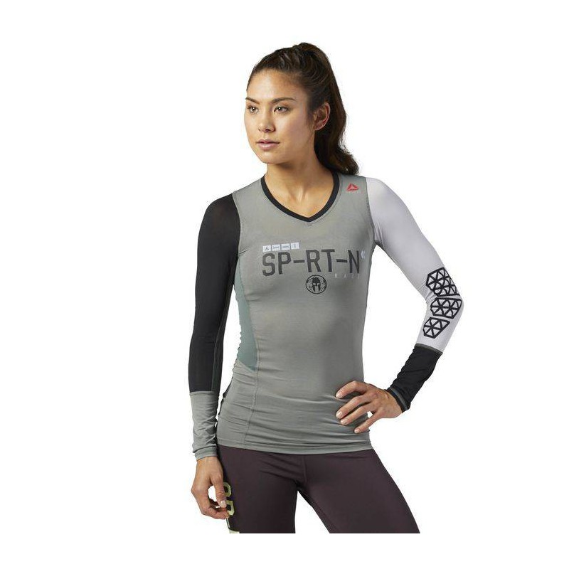 Dámské kompresní tričko Spartan Race W LS CMP BR