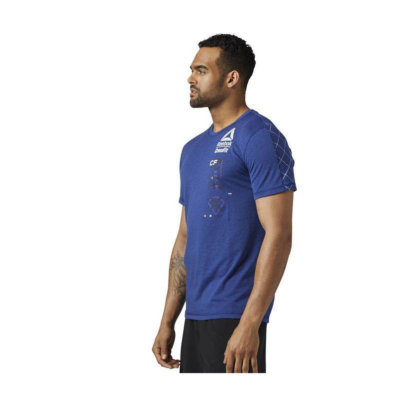 Pánské tričko CrossFit POLY BLEND TEE - GRID BS1