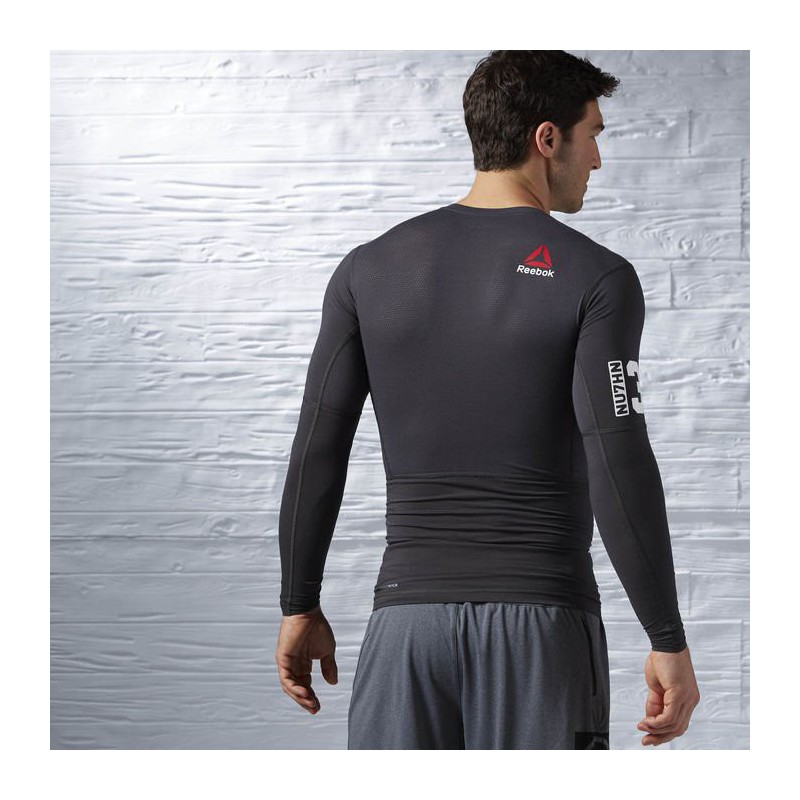 Man compression T-Shirt OS QCCOM LS AJ0826