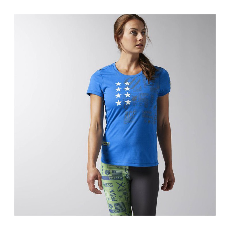 Woman T-Shirt Reebok CrossFit TRAINING SS TEE GR