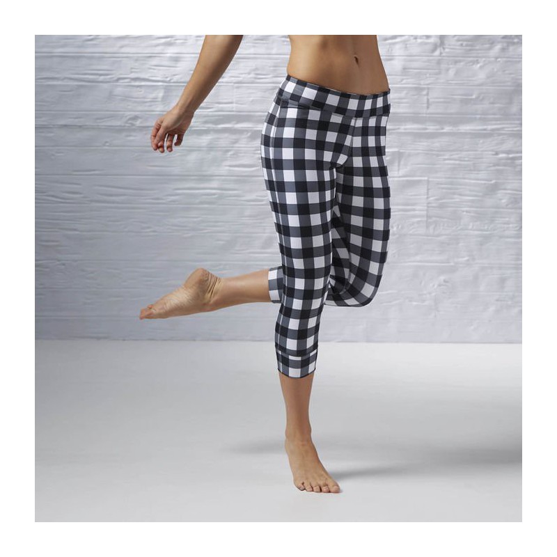 Woman Tight Reebok Y GINGHAM CAPRI AJ1175