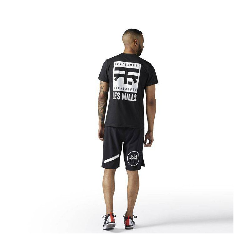 Pánské tričko Les Mills BDYCMBT DUEL BLEND TEE C