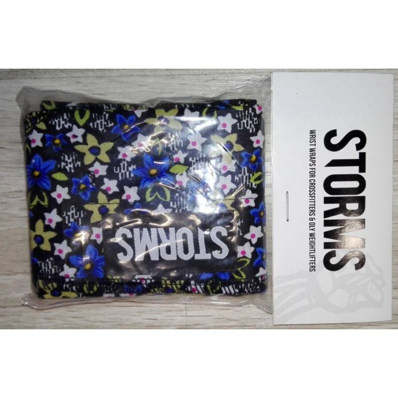 Zpevňovač zápěstí STORMS Wrist Wraps - Blue Flower