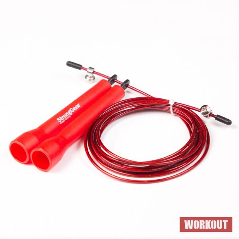 StrongGear Speed Rope švihadlo - červené