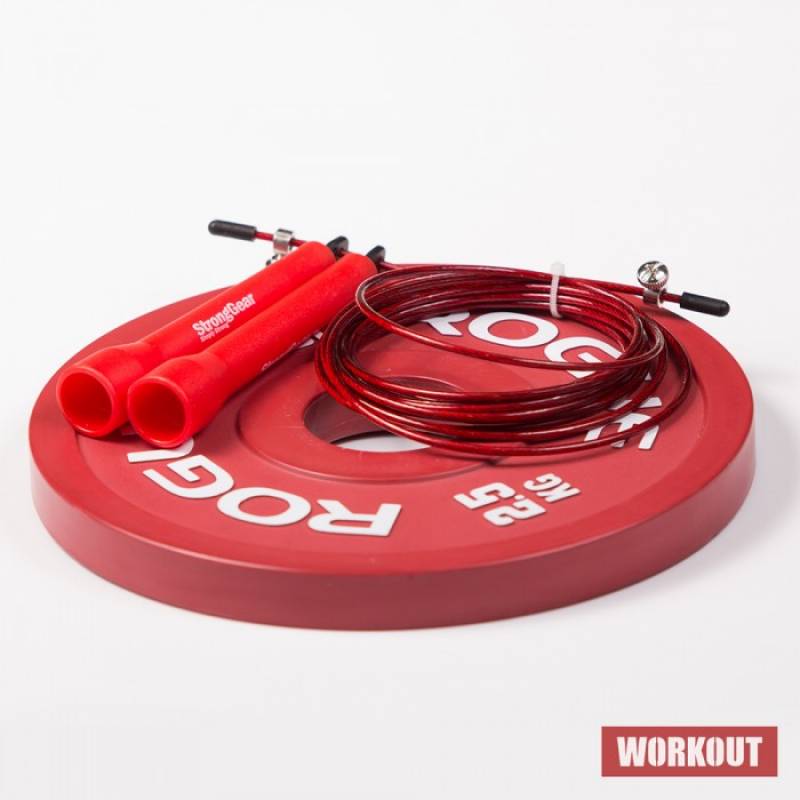 StrongGear Speed Rope švihadlo - červené