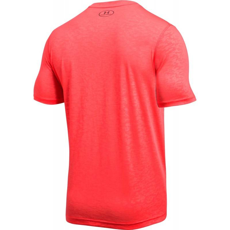 Man functional T-Shirt Under Armour THREADBORNE FTD EMBOSS - orange