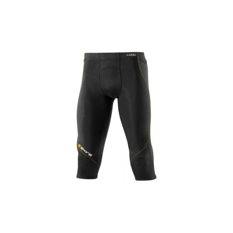 Man compression 3/4 Tight Skins A400 Black