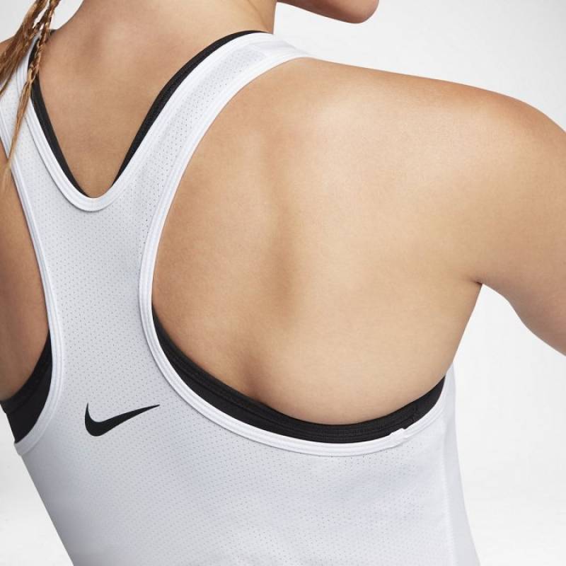 Woman Top Nike Pro - Just Do It - white