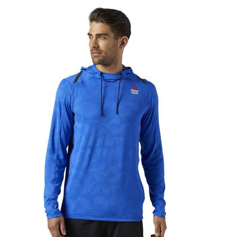 Pánská mikina CrossFit JACQUARD HOODY BQ7683