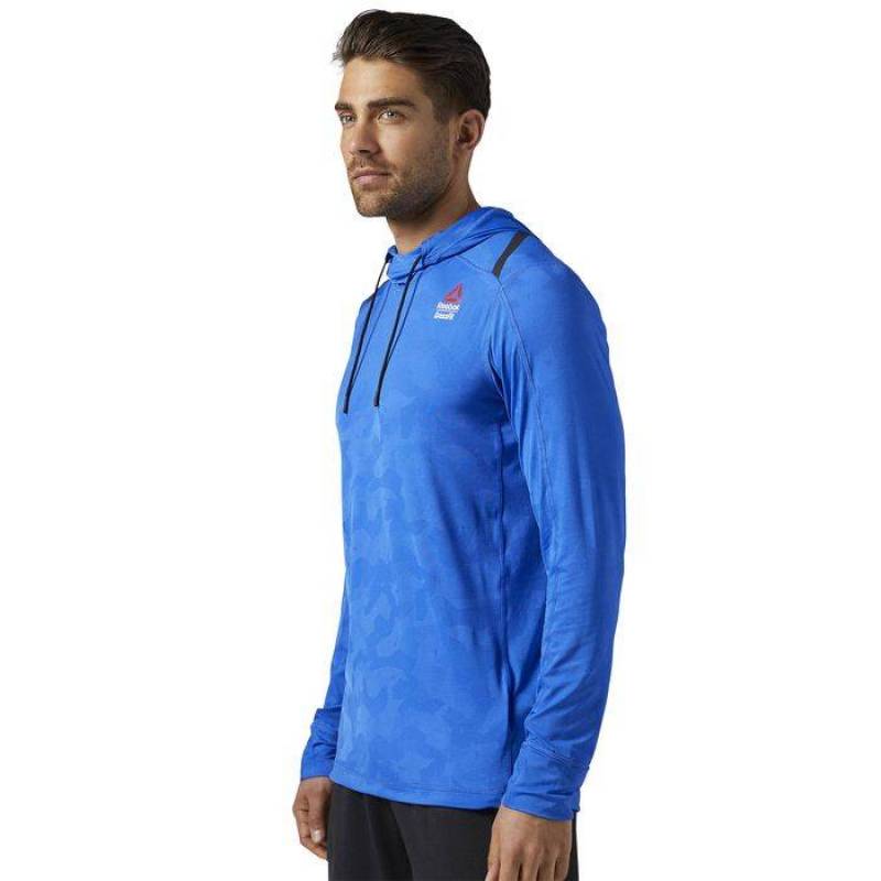 Pánská mikina CrossFit JACQUARD HOODY BQ7683
