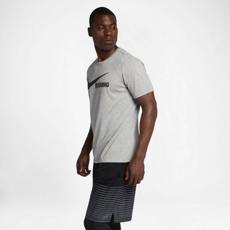 Man T-Shirt Nike TRAINING SWOOSH - grey