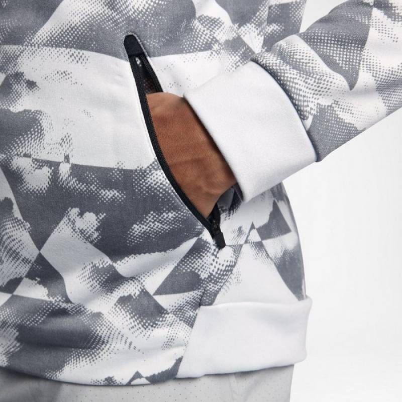 Man training hoodie s kapucí Nike Dry platinum