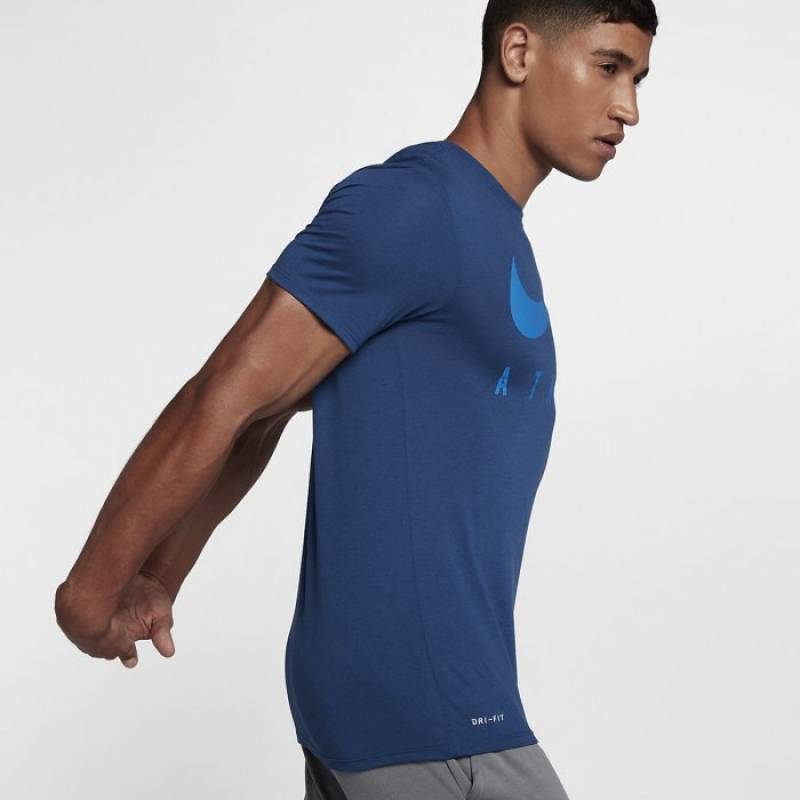 Herren T-Shirt Athlete blau