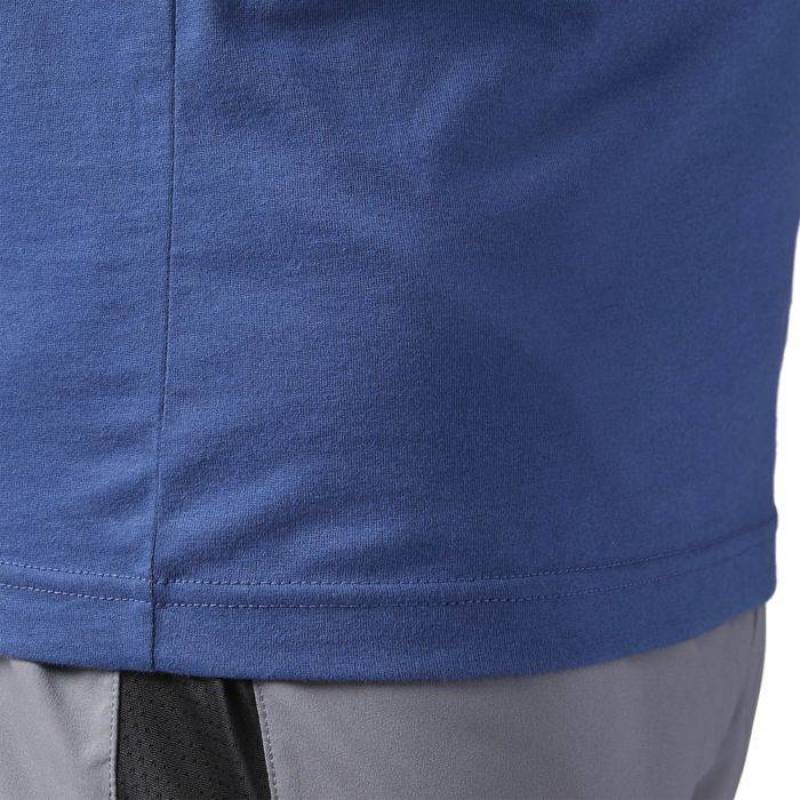 Man T-Shirt KING OF TRAINING blue