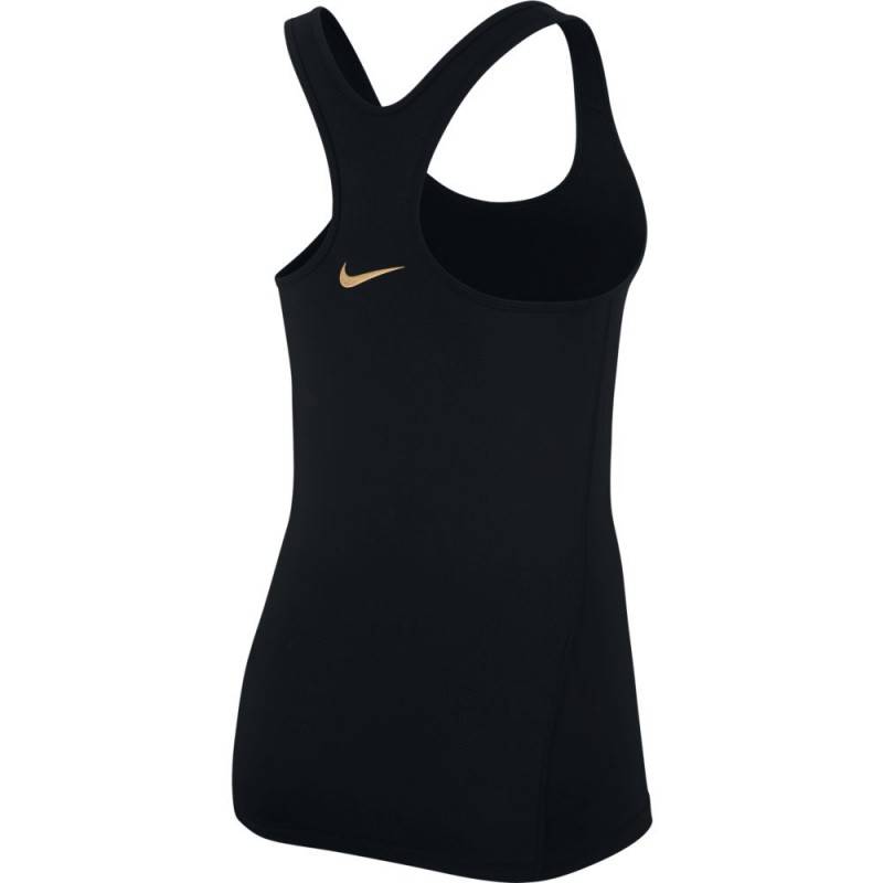 Woman Top Nike GOLD Just do it - black gold