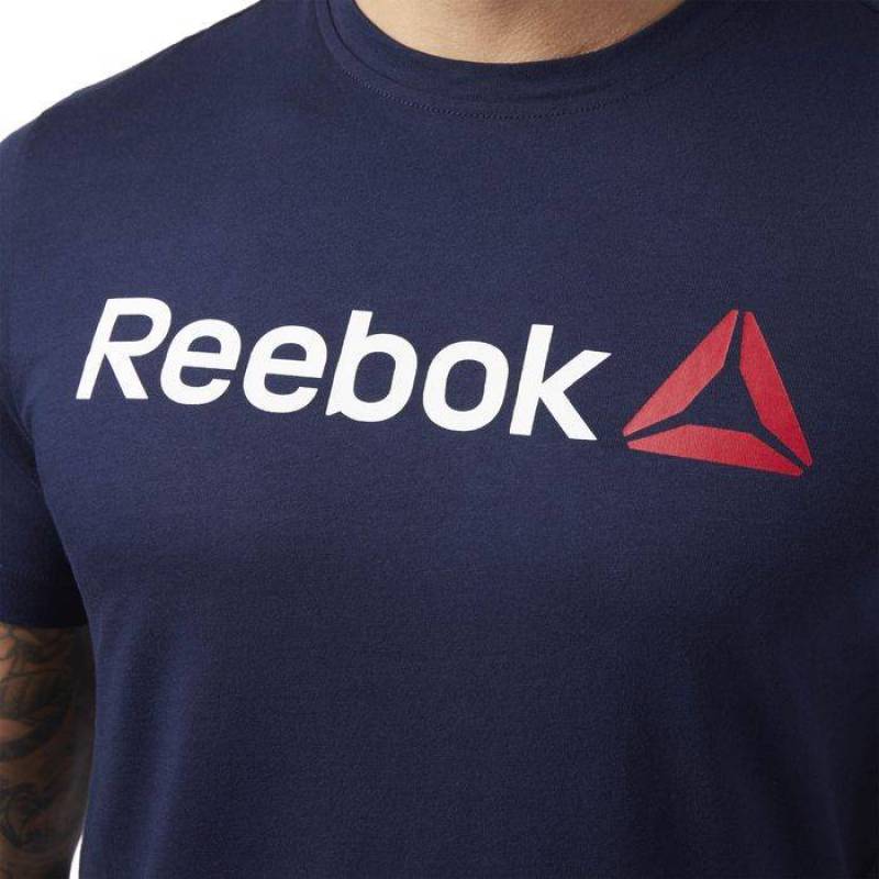 Man T-Shirt QQR- Reebok Linear Read