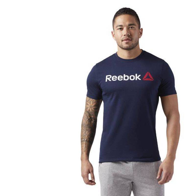 Man T-Shirt QQR- Reebok Linear Read