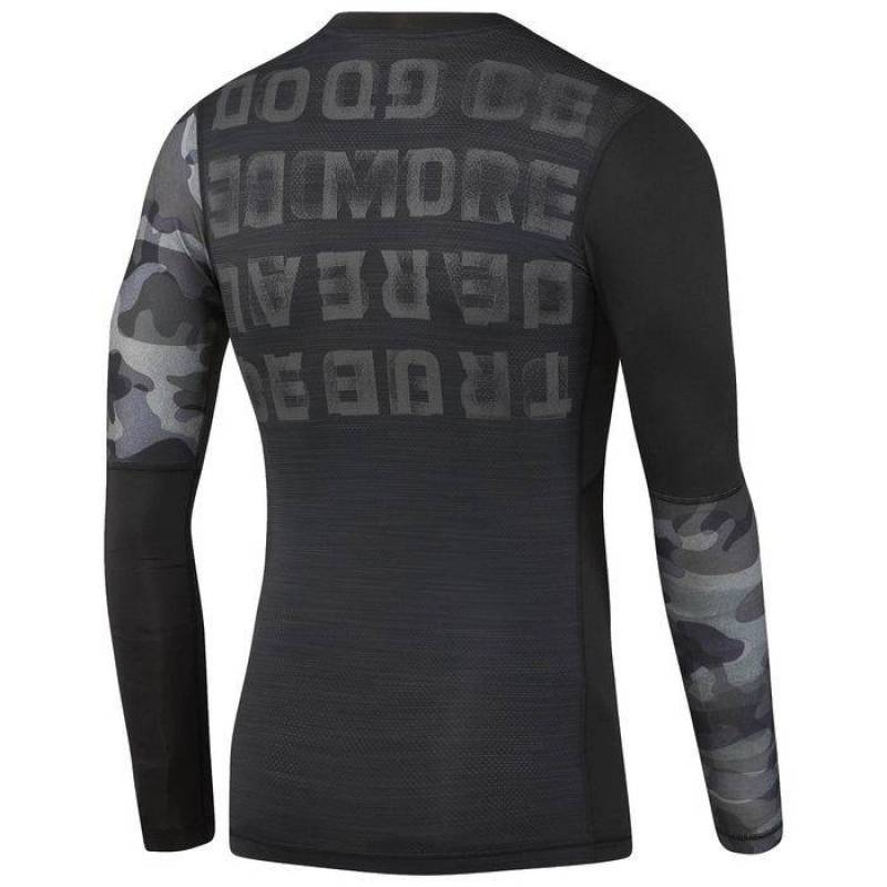 Man compression triko ACTVCHL GRPHC LS COMP TEE BR9579