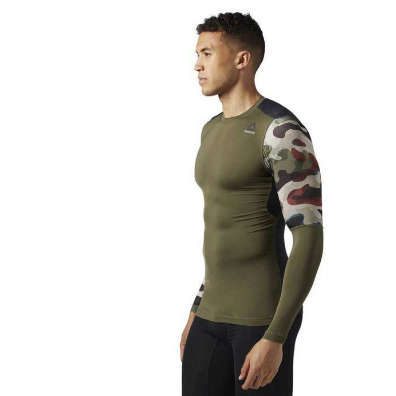 Pánské kompresní  tričko ACTVCHL GRPHC LS COMP TEE BR9581
