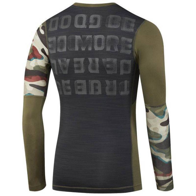 Pánské kompresní  tričko ACTVCHL GRPHC LS COMP TEE BR9581