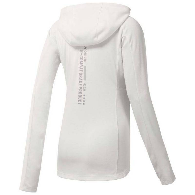 Dámská mikina COMBAT LIGHTWEIGHT HOODIE - bilá