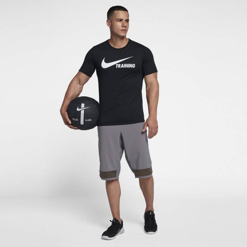 Man T-Shirt Nike Swoosh Training T-Shirt black