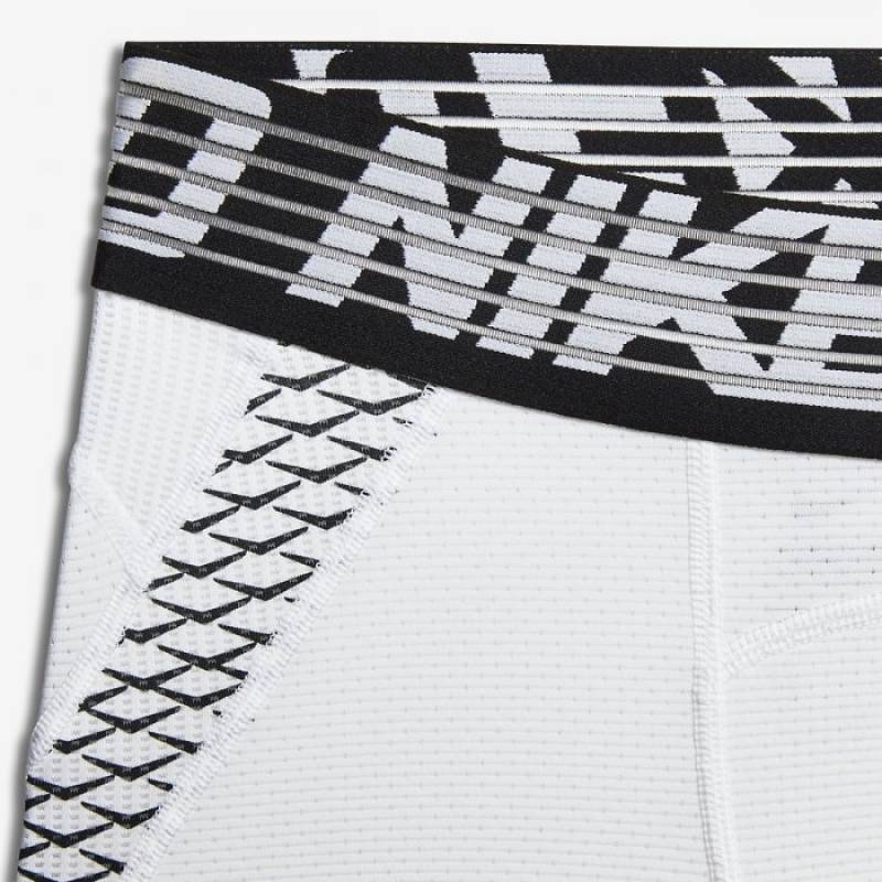 Man compression Shorts Nike Pro HyperCool - white