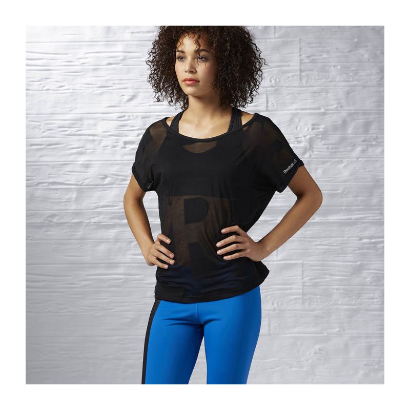 Woman T-Shirt Reebok S Reebok BURNOUT AI5472