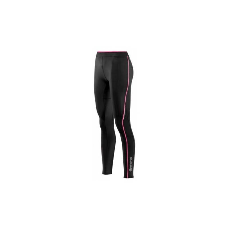 Woman long compression Tight Skins Bio A200 Black/Pink