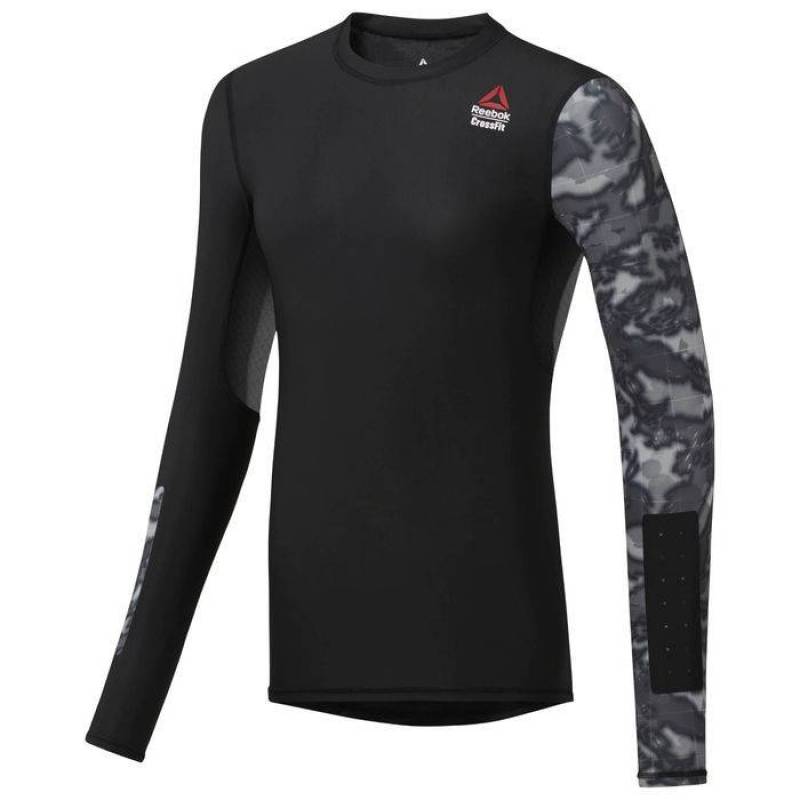 Pánské kopresní tričko Reebok CrossFit COMPRESSION LS TEE