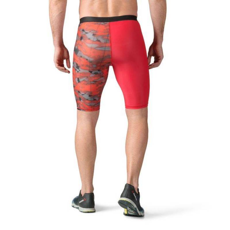 Pánské šortky Reebok CrossFit COMPRESSION SHORT red