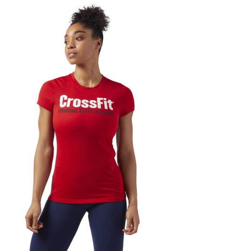 Dámské tričko CrossFit ACTIVCHILL Tee - červené