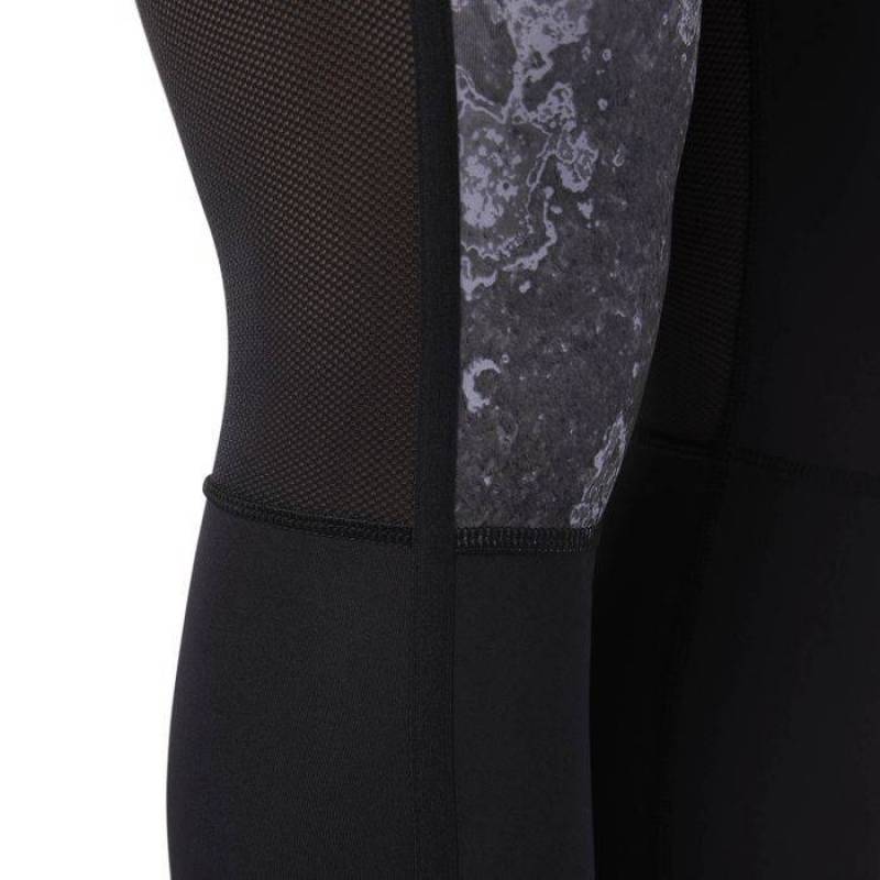 Dámské kompresní legíny Reebok Crossfit šedo černé CD6475