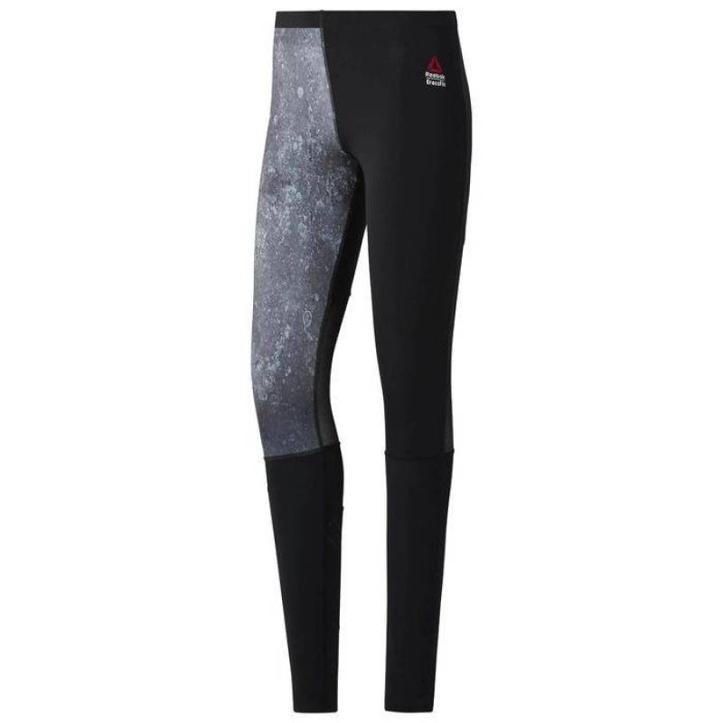 Dámské kompresní legíny Reebok Crossfit šedo černé CD6475