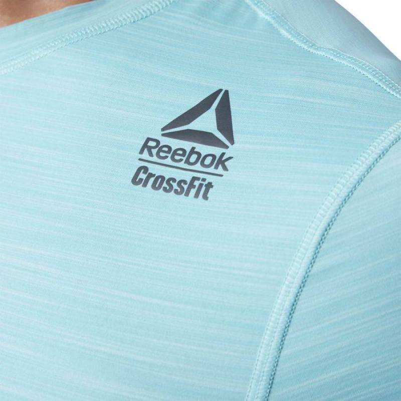 Man T-Shirt Reebok CrossFit Active Chill VENT Tee - modré