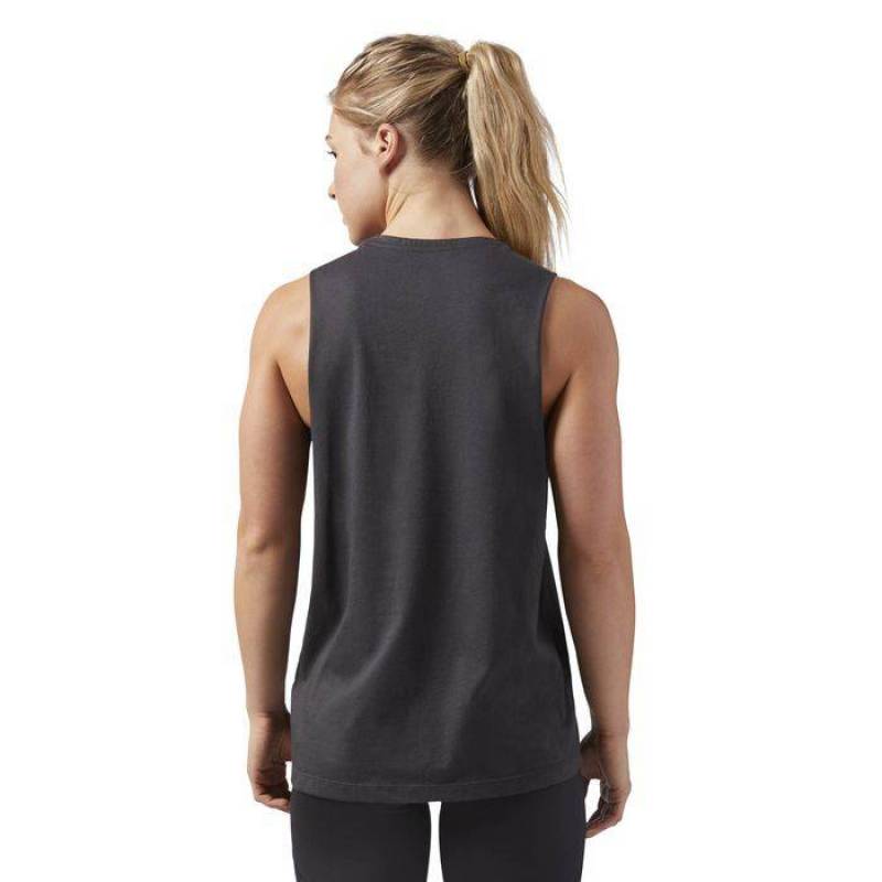 Woman top CrossFit CALI BEAR MUSCLE TANK CF5746