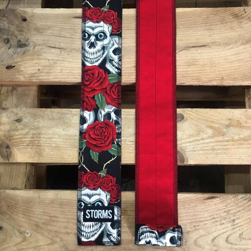 Zpevňovač zápěstí STORMS Wrist Wraps - Rose Skull