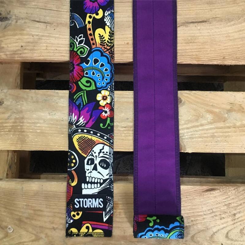 Zpevňovač zápěstí STORMS Wrist Wraps - Happy Skull