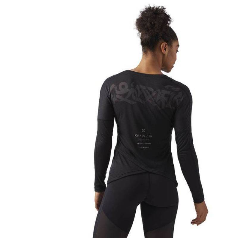 Woman T-Shirt CrossFit Burnout LS Tee - CD6455