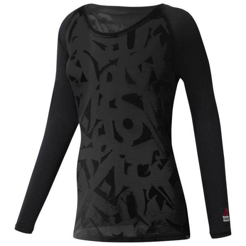 Woman T-Shirt CrossFit Burnout LS Tee - CD6455