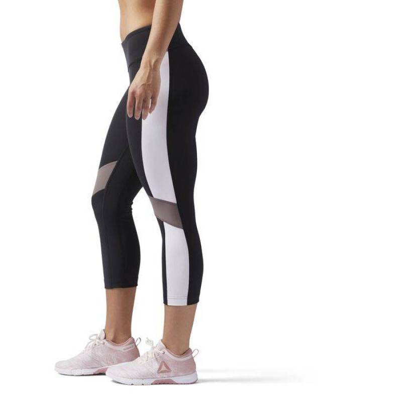 Dámské legíny LUX COLOR BLOCK CAPRI