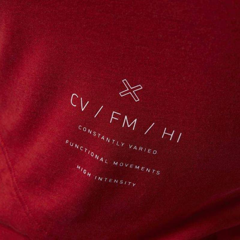 Dámské tričko Reebok CrossFit Burnout LS Tee - červené